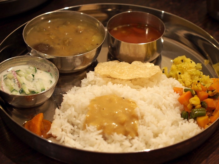 岐阜県瑞浪市のインド料理店タネヲマク 南インドの野菜定食