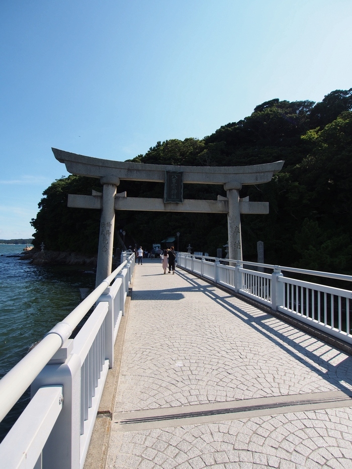 竹島橋 八百富神社鳥居