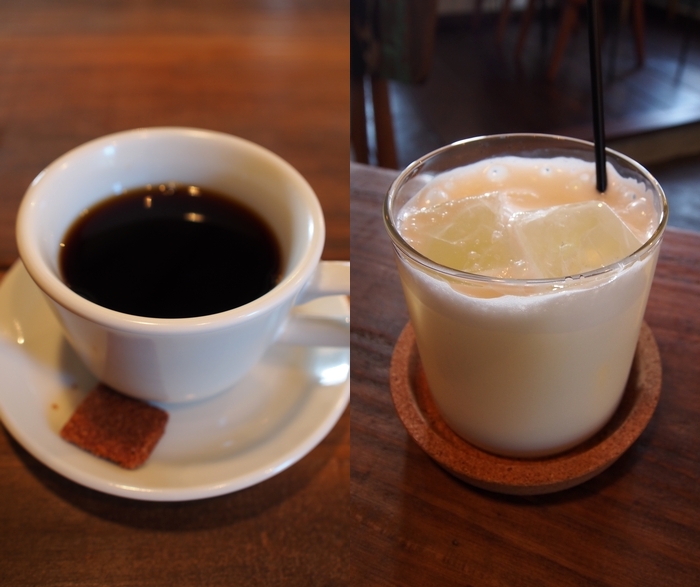 モンマルシメ コーヒーとラッシー