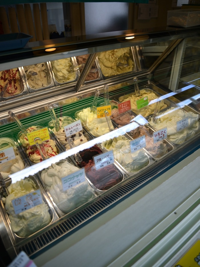 マルガージェラート能登本店 ショーケース