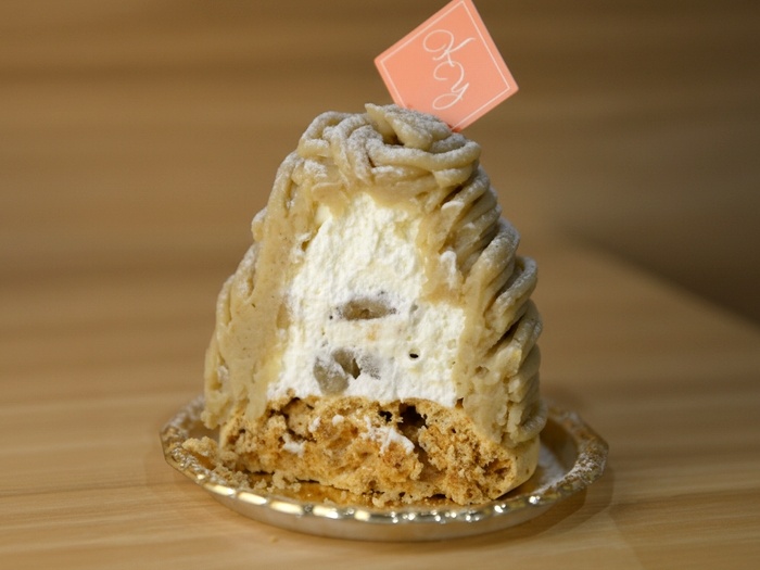 カナメヤナギ 和栗のモンブラン断面