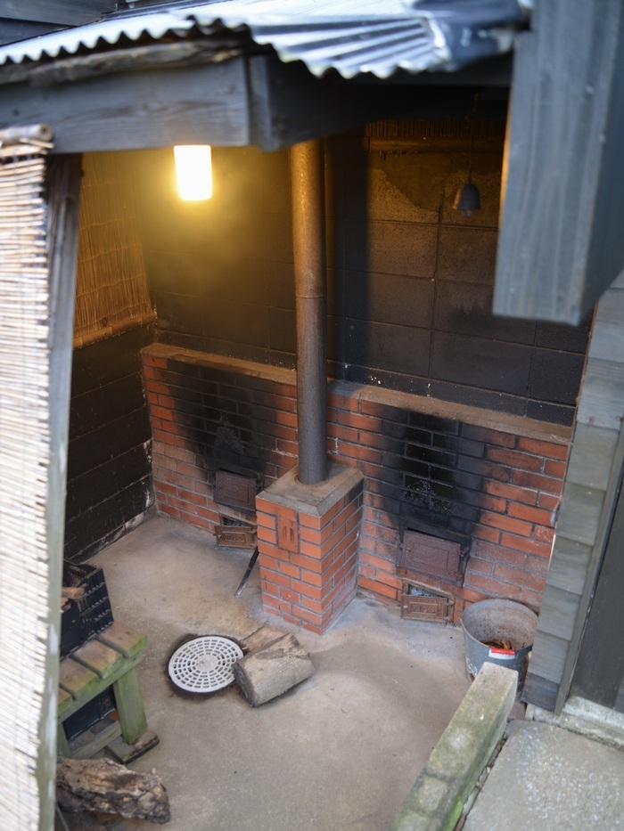 サンゴの湯やどかり 五右衛門風呂 焚き場