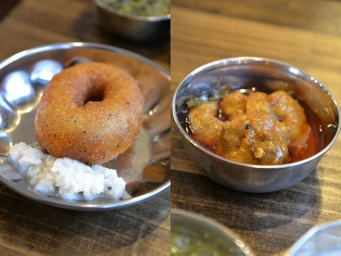 南インド食堂 チェケレ ワダとプロウンピックル